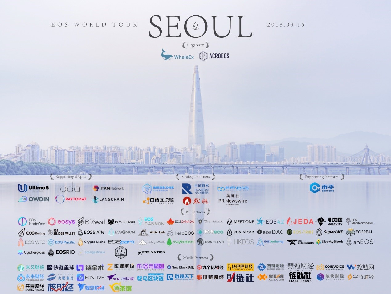 WhaleEx發起的EOS全球行首站韓國，多國Dapp團隊現場分享