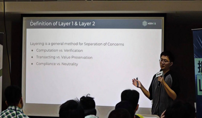 Nervos公鏈項目團隊在介紹Layer2