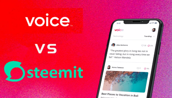 VOICE 和 STEEMIT的區別