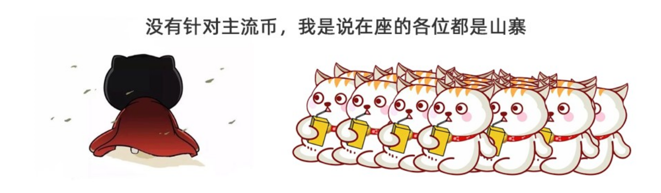 不是針對主流幣，我是說在坐的各位都是山寨幣