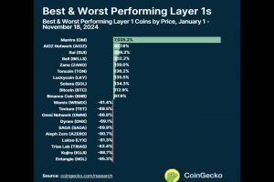 2024 年各 Layer1 公鏈表現如何？